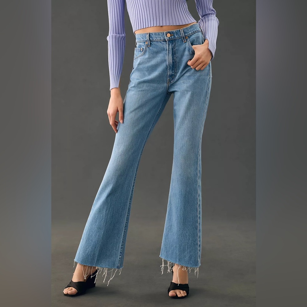 MOTHER Snacks The Nutty Ankle Fray Nothing Else Like It Straight Leg Jeans 26